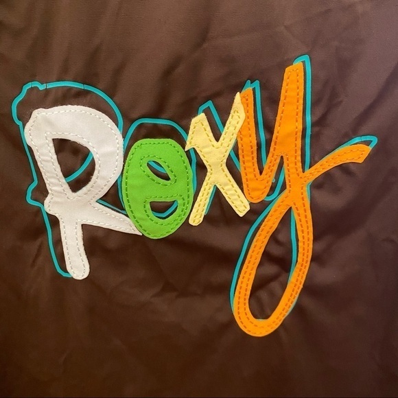 NWT~Vintage ROXY Girls Brown Rash Guard SPF 30- M/L - Picture 3 of 6